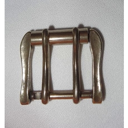 Klamra 323 zapinana na 2 języczki do paska 35mm brązowa (id: 1224)